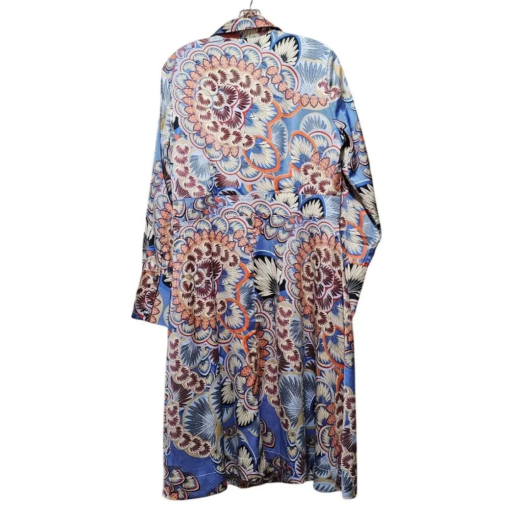 Belle XL Women's Floral Long Sleeve A-Line Dress - Picture 3 of 10